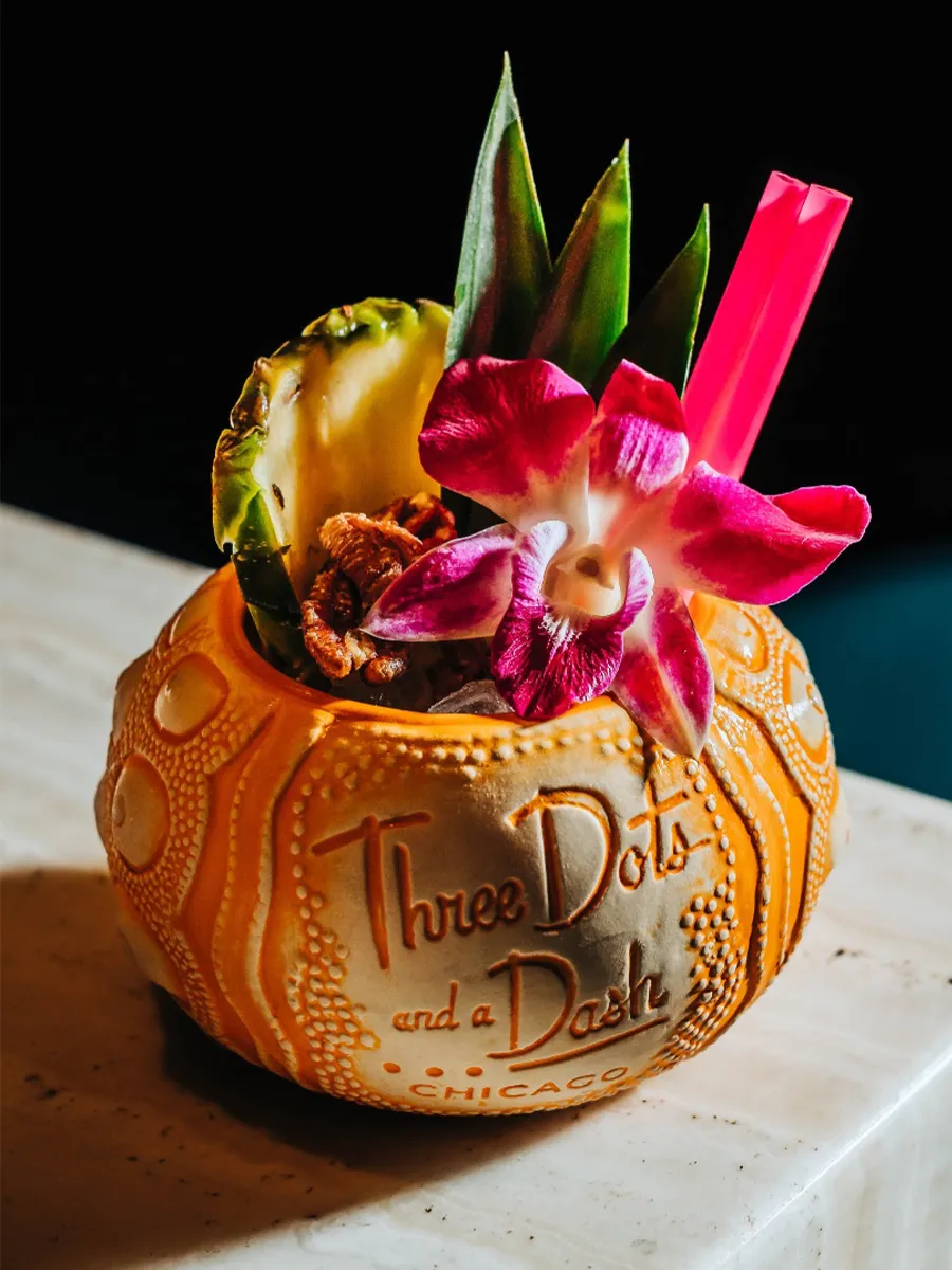 Three Dots and a Dash signature cocktail
