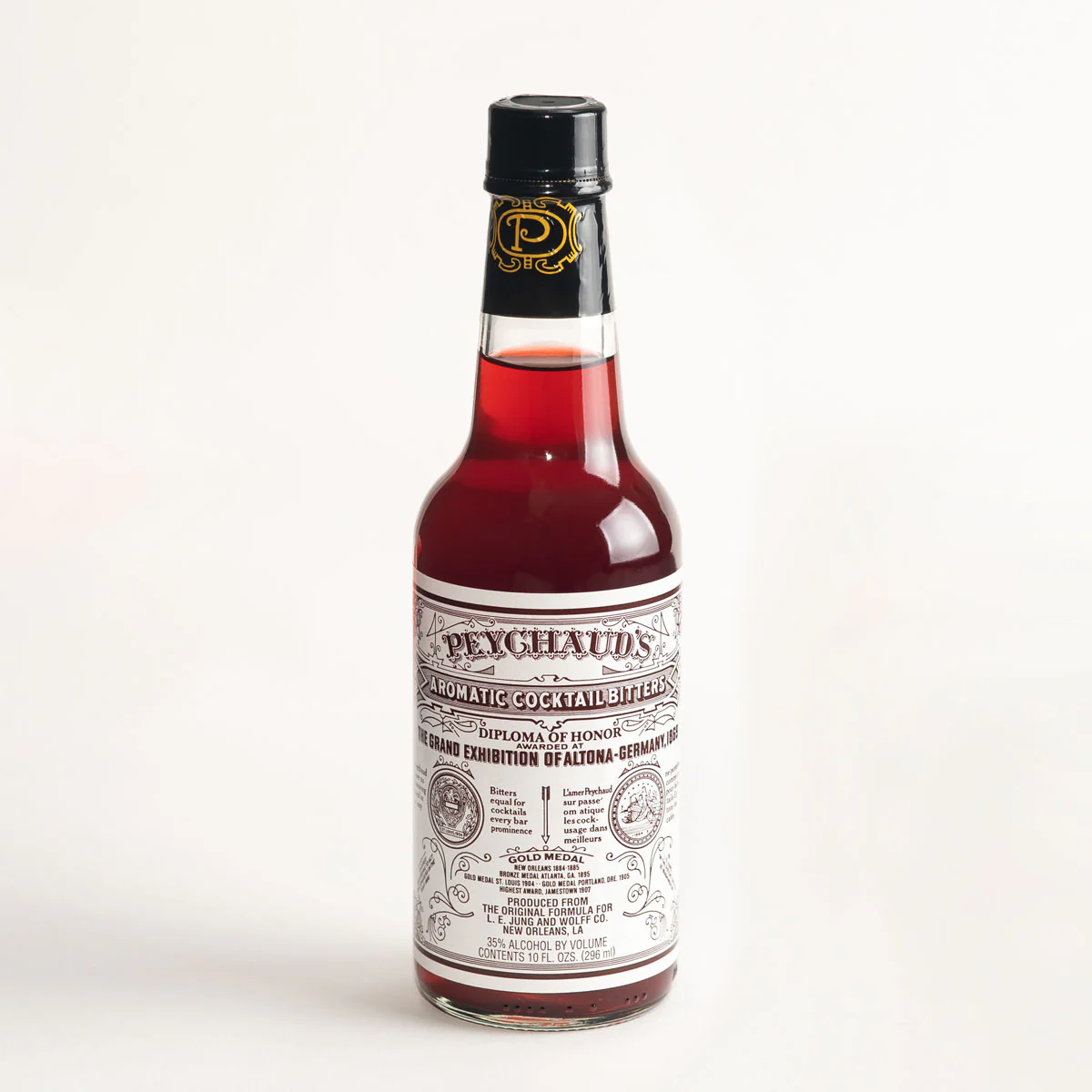 Peychaud’s Aromatic Cocktail Bitters bottle