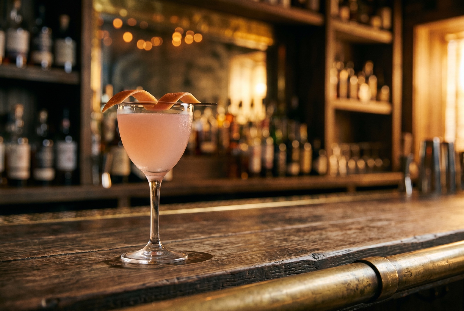 The Hemingway Daiquiri (Papa Doble)—white rum, fresh lime and grapefruit, maraschino, no sugar, served up